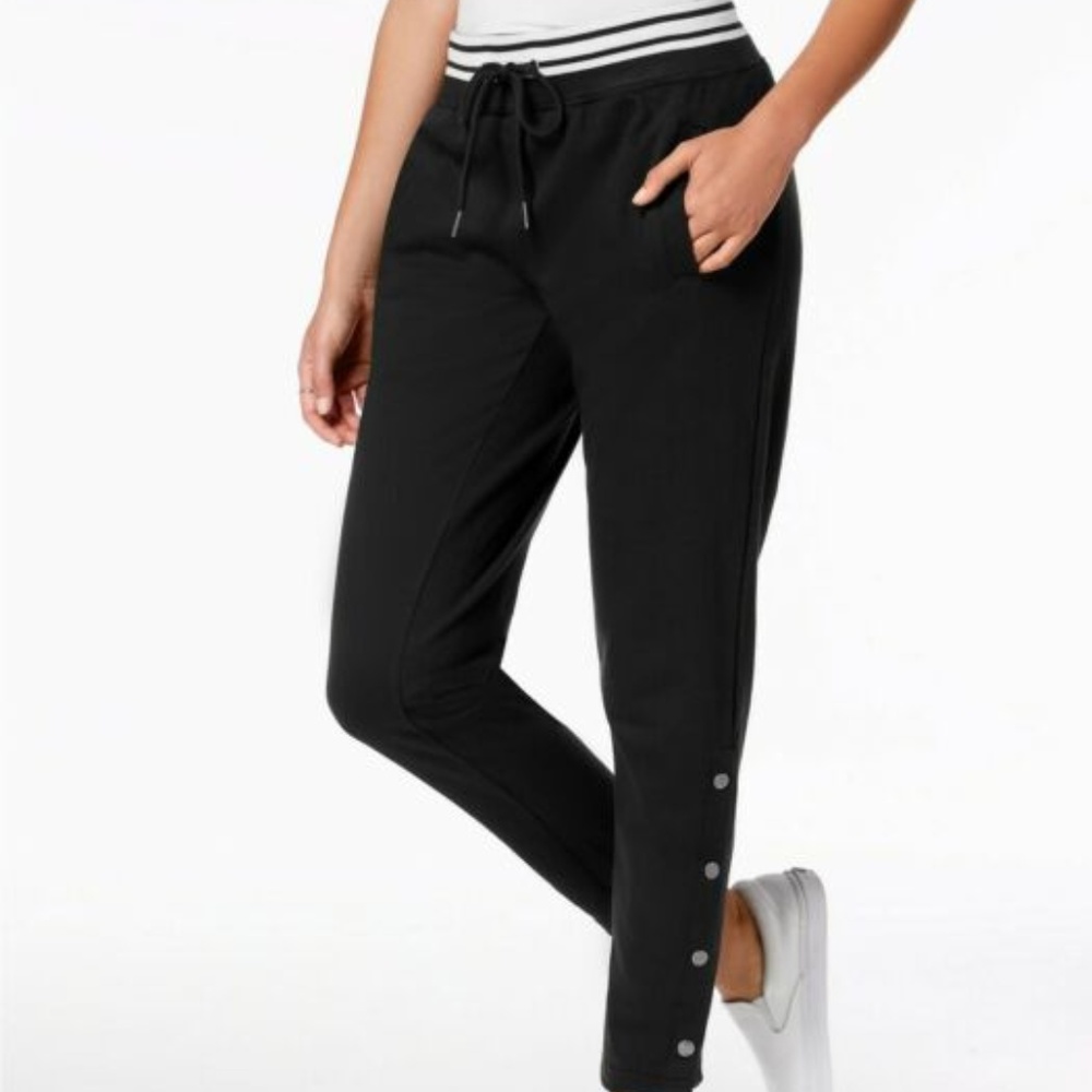 Ultra Flirt - Snapped Drawstring Jogger Pants